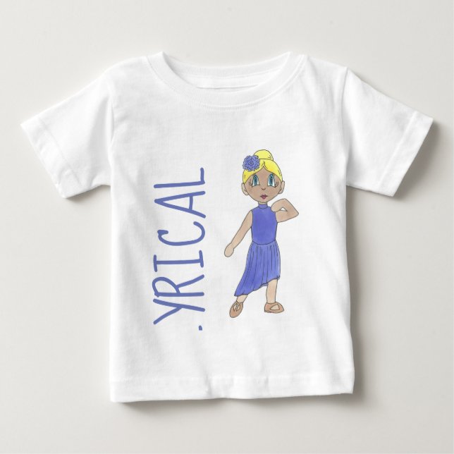 Lila Lyrical Dance Skäl Costume Modern Dancer Tee Shirt (Framsida)