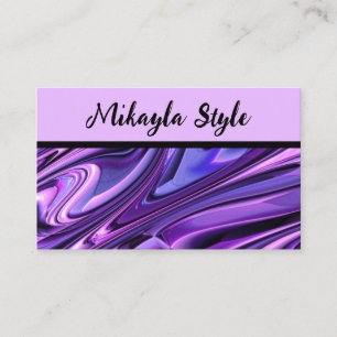 Lila Magenta Adapterbar Beauty Stil Visitkort