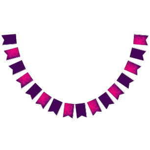 Lila Magenta Mix Flagg Banner – Anpassningsbar Vimplar