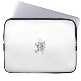 Lila-Magenta, reddistisk Orange, Electronics Bag Laptop Fodral