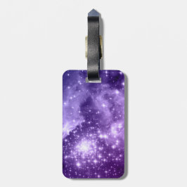 Lila Magic Celestial Stars Art Bagagebricka