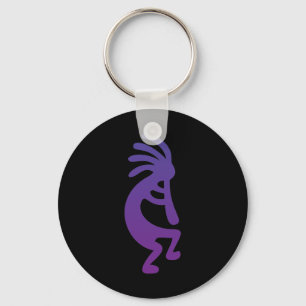 Lila Magic Kokopelli Nyckelring
