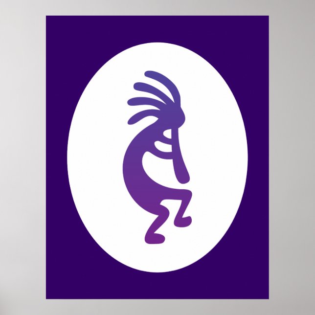 Lila Magic Kokopelli Poster (Framsidan)