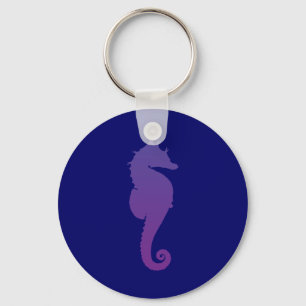 Lila Magic Sea Horse Nyckelring