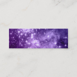 Lila Magic Stars Mini Visitkort