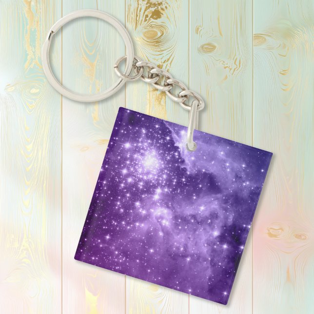 Lila magiska stjärnor (Purple Magic Stars Keychain)
