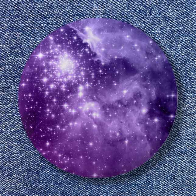 Lila magiska stjärnor knapp (Purple Magic Stars Button)
