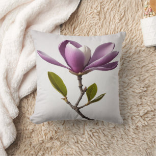 Lila Magnolia-blomman Magnolia felix Dekorativ kud Kudde
