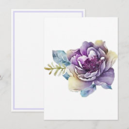 Lila Magnolia från ditt skrivbord Anteckningskort