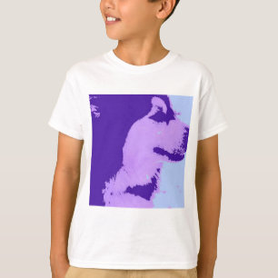 Lila Malamute Pop Art T Shirt