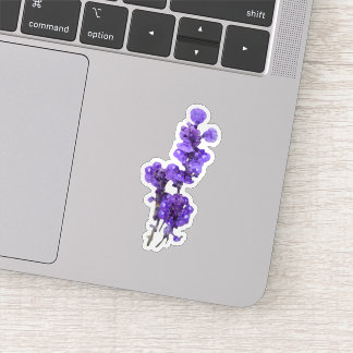 Lila Måltoppssalvia Blomma Klistermärken