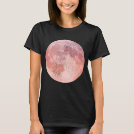 Lila mån-gudinne konst t shirt