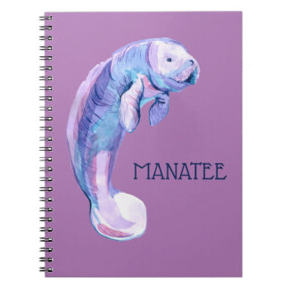 Lila manat anteckningsbok