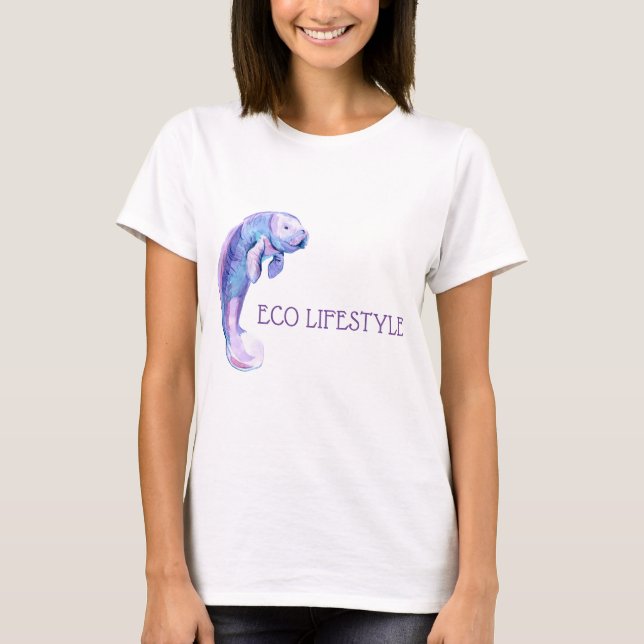 Lila manat t shirt (Framsida)