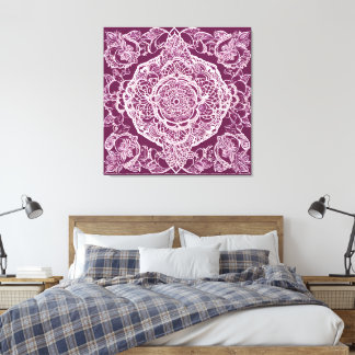 Lila mandala AI-konst  Canvastryck