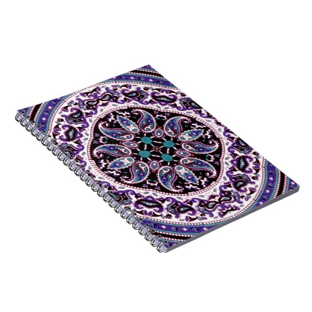 Lila Mandala Anteckningsbok (Högra Sidan)