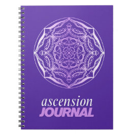Lila Mandala - Ascension Journal Anteckningsbok