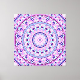 Lila Mandala Boho Konst Geometriskt Mönster Livful Canvastryck