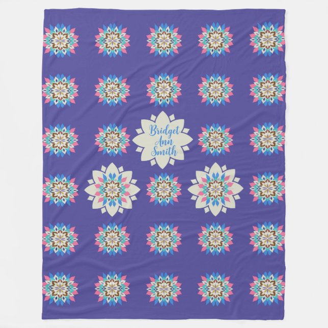 Lila Mandala Fleece 60 x 80 (Framsidan)