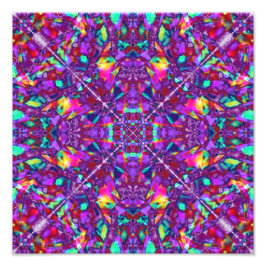 Lila Mandala Hippie Mönster Fototryck