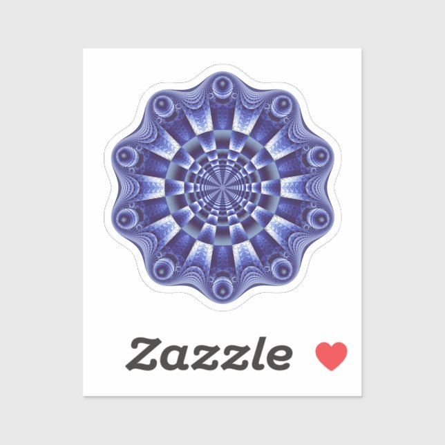 Lila Mandala Klistermärken (Ark)