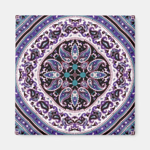 Lila Mandala Magnet