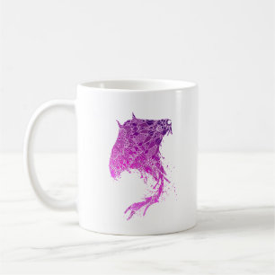 Lila Mandala Manta Ray Tattoo Kaffemugg