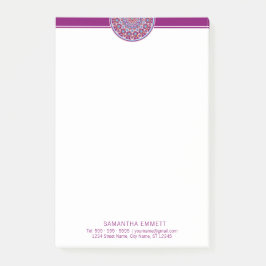 Lila Mandala Professionell Modern Postit® Notes Post-it Block