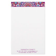 Lila Mandala Professionell Modern Stationery