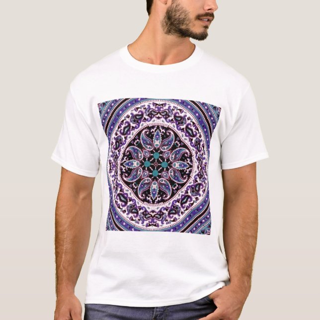 Lila Mandala T Shirt (Framsida)