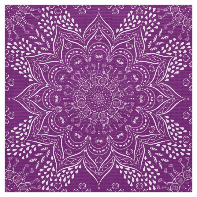 Lila Mandala Tyg (Provkarta)