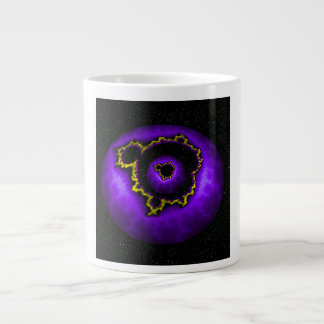 Lila Mandelbrot I En Mandelbrot Jumbo Mugg