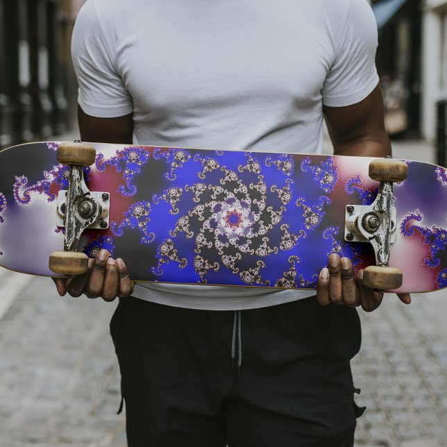 Lila Mandelbrot Star Fractal Mini Skateboard Bräda 18,5 Cm (Skapare uppladdad)