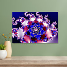 Lila Mandelbrot stjärnfraktal