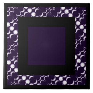 Lila Måne Barnkeramik Tile Kakelplatta