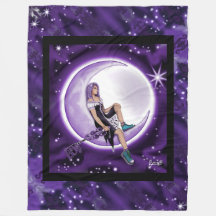 Lila Måne Child Fleece Blanket