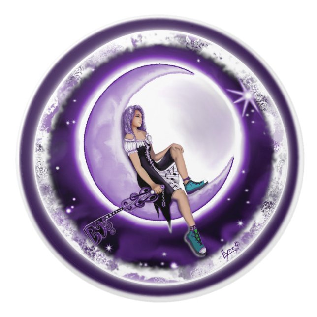 Lila Måne Child Knopp (Framsidan)