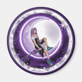 Lila Måne Child Magnet