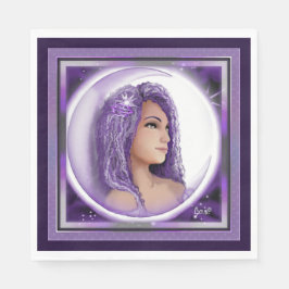 Lila Måne Child Napkins Pappersservett