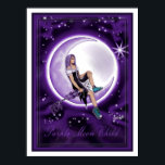 Lila Måne Child Poster<br><div class="desc">Min inspiration: en solo sång som är skriven och sammansatt av ledaren för min favoritgrupp Global K-pop (det är därför jag användor lila skuggor), de som känner till hans arbete vet vilket spår. Sång skulle kunna handla om mig och alla dem som har huvudet i måne och stjärnorna, med bara...</div>