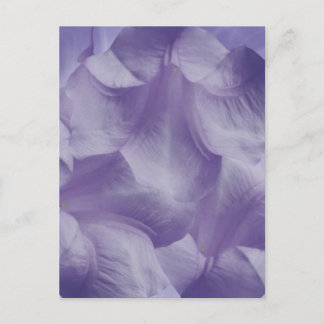 Lila Måne Flower Petals Vykort