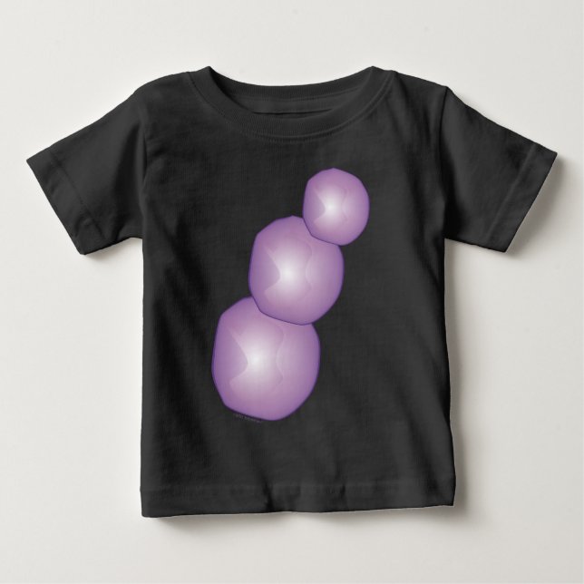 Lila måne lila sol lila passion bollar  tee shirt (Framsida)