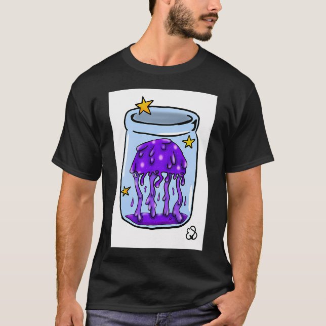 Lila maneter t shirt (Framsida)
