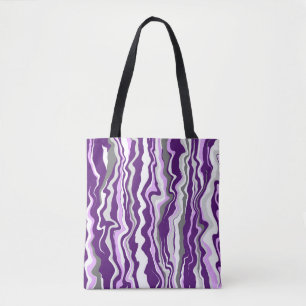 Lila Marble Art Cells eller Rand Tygkasse