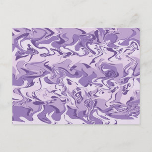 Lila Marble Art Vykort