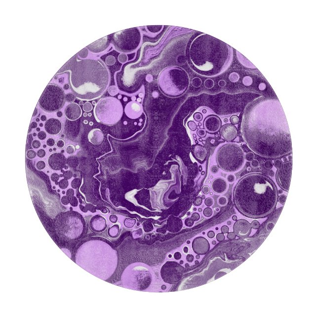 Lila Marble Fluid Art Cells (Framsidan)
