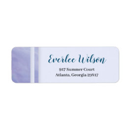 Lila Marble Gräns Returadress Etikett