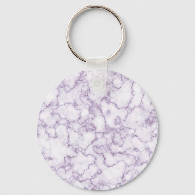 Lila Marble Mönster Nyckelring (Framsida)