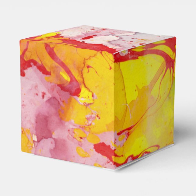 Lila Marble Red Blue Gult Grönt  Presentaskar (Baksidan Sidan)