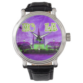 Lila Mardi Gras JS Armbandsur
